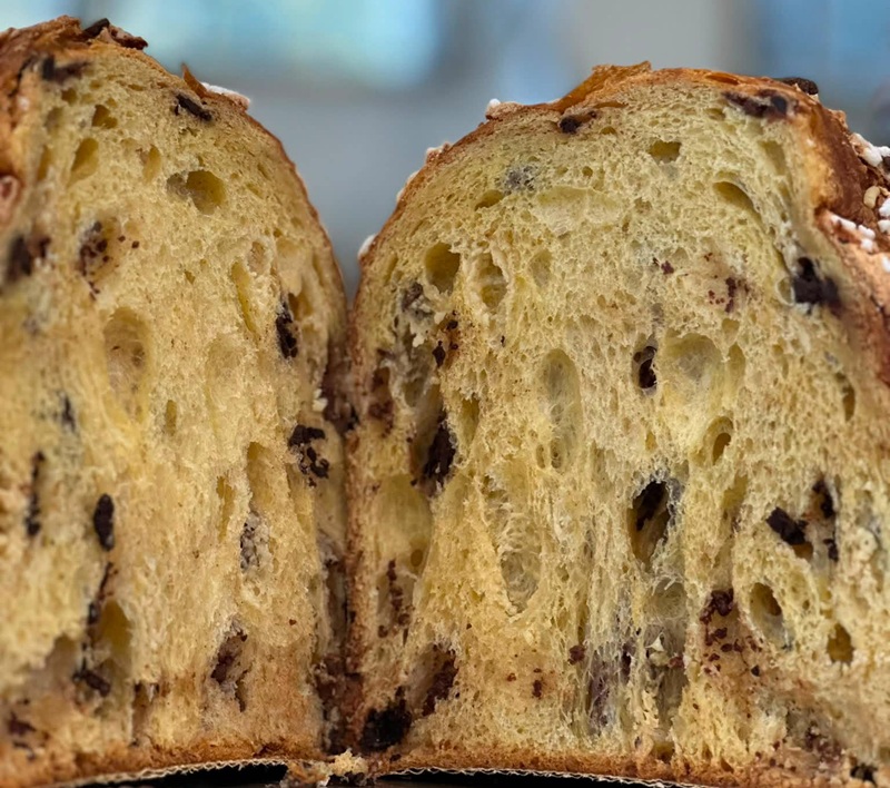 Panettone artigianale lievitato